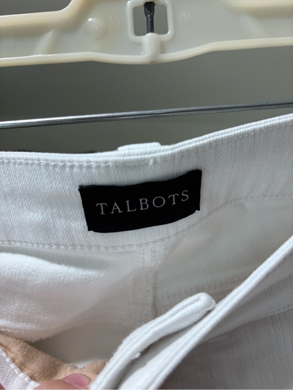 Talbots Slim Skinny Jeans White sz 10 - Picture 3 of 6